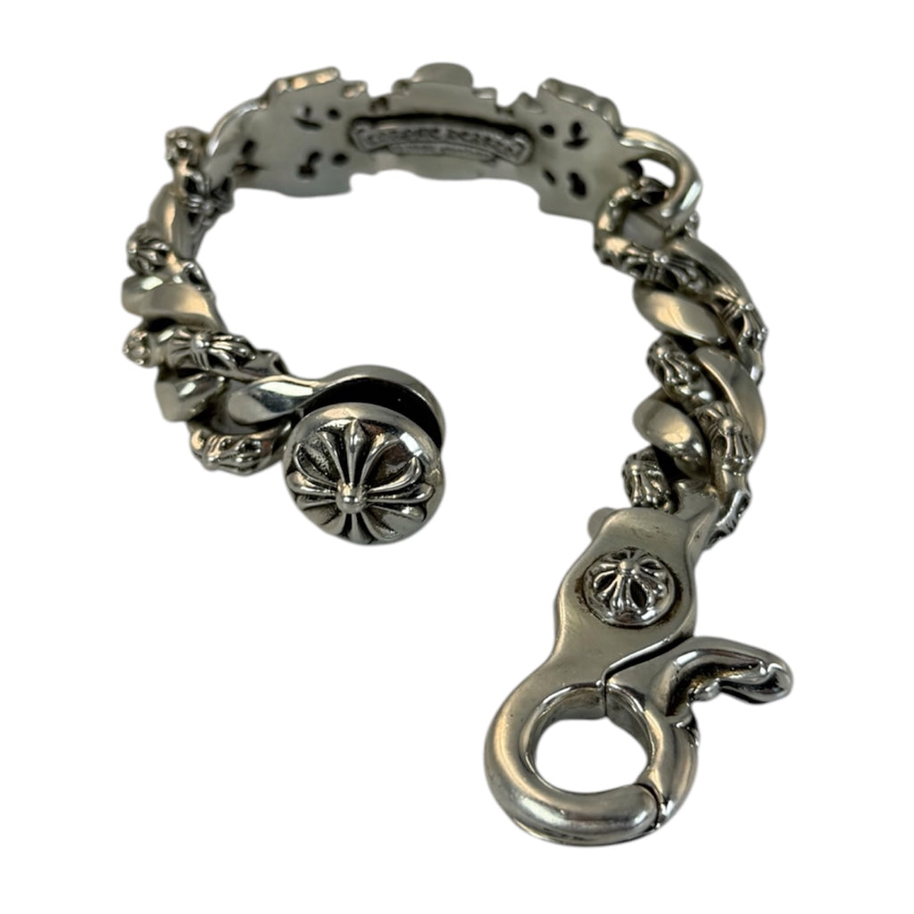 CHROME HEARTS Flame Lobster Clasp Cuban Bracelet
