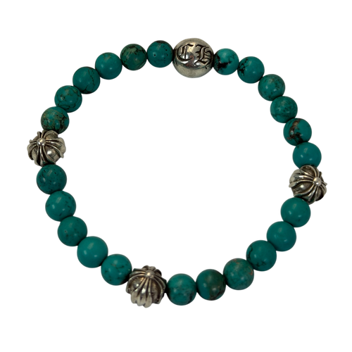 CHROME HEARTS Bracelet Bead  Natural Turquesa
