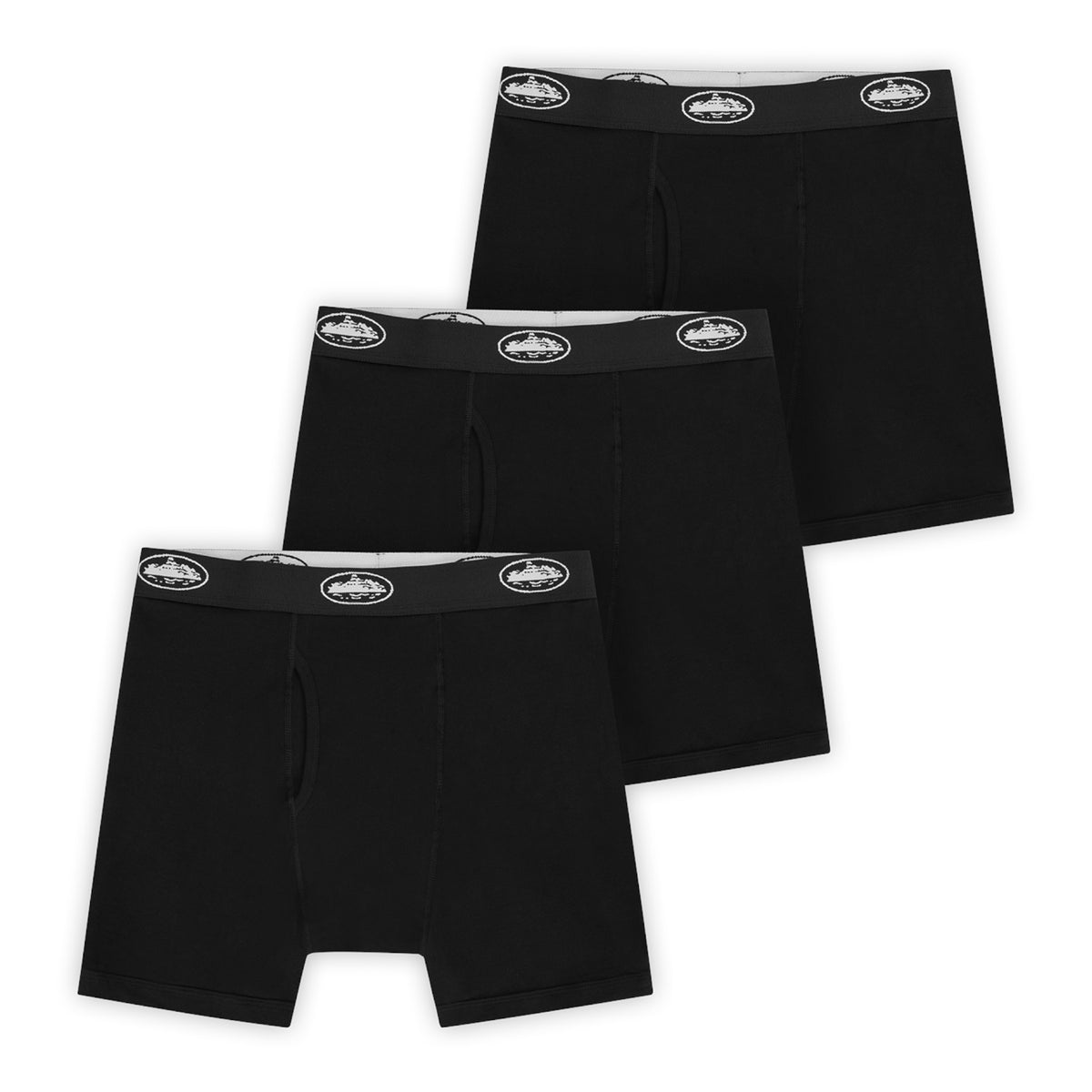 Corteiz Black Alcatraz Boxer (3 Pack)