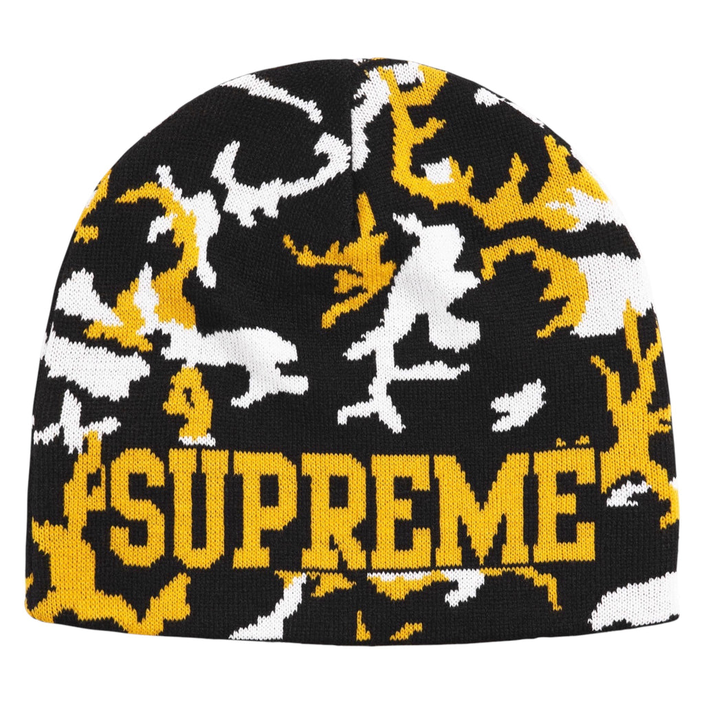 Supreme Reversible Camo Beanie (Yellow Black)