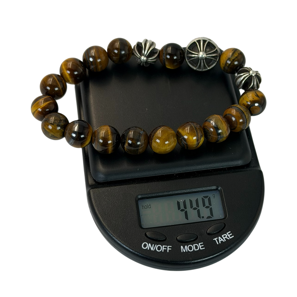 CHROME HEARTS Tyger Eye Bracelet Pearl