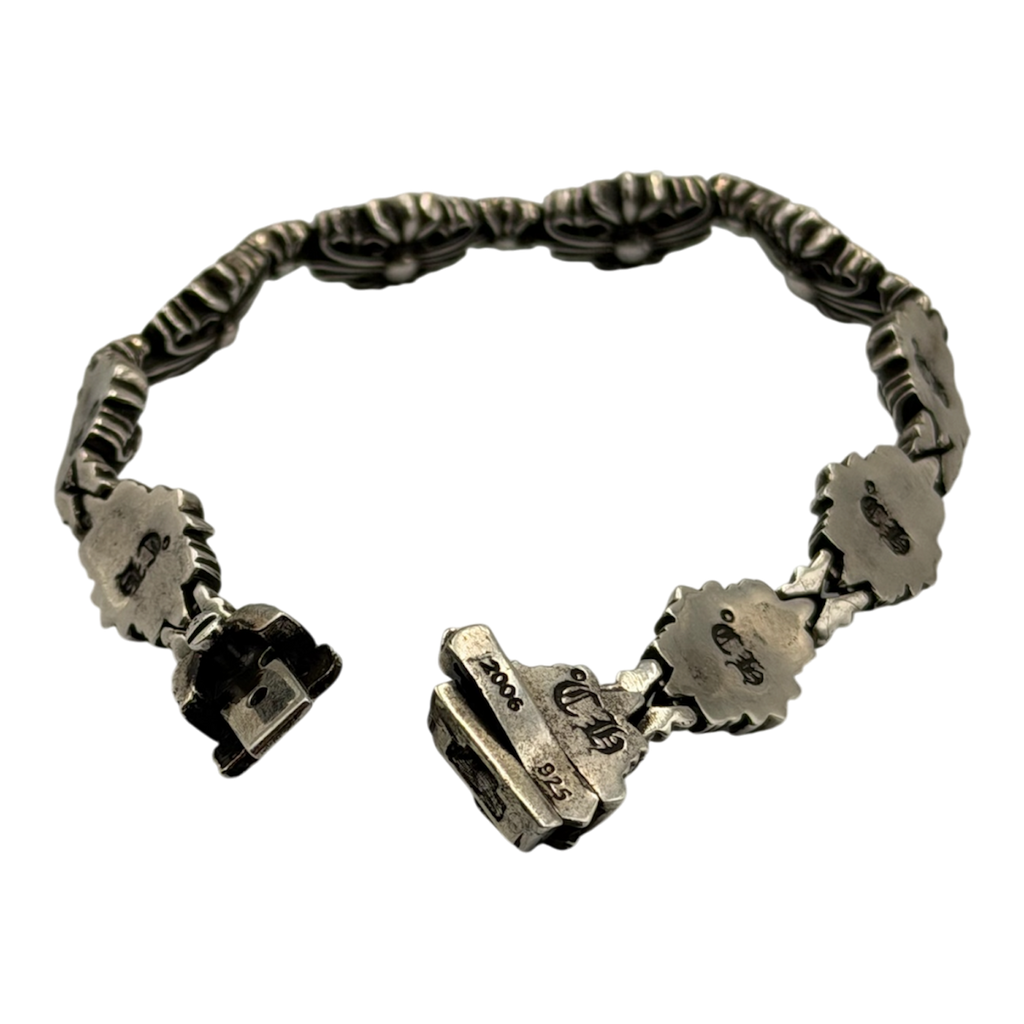 CHROME HEARTS Floral Cross Link Bracelet