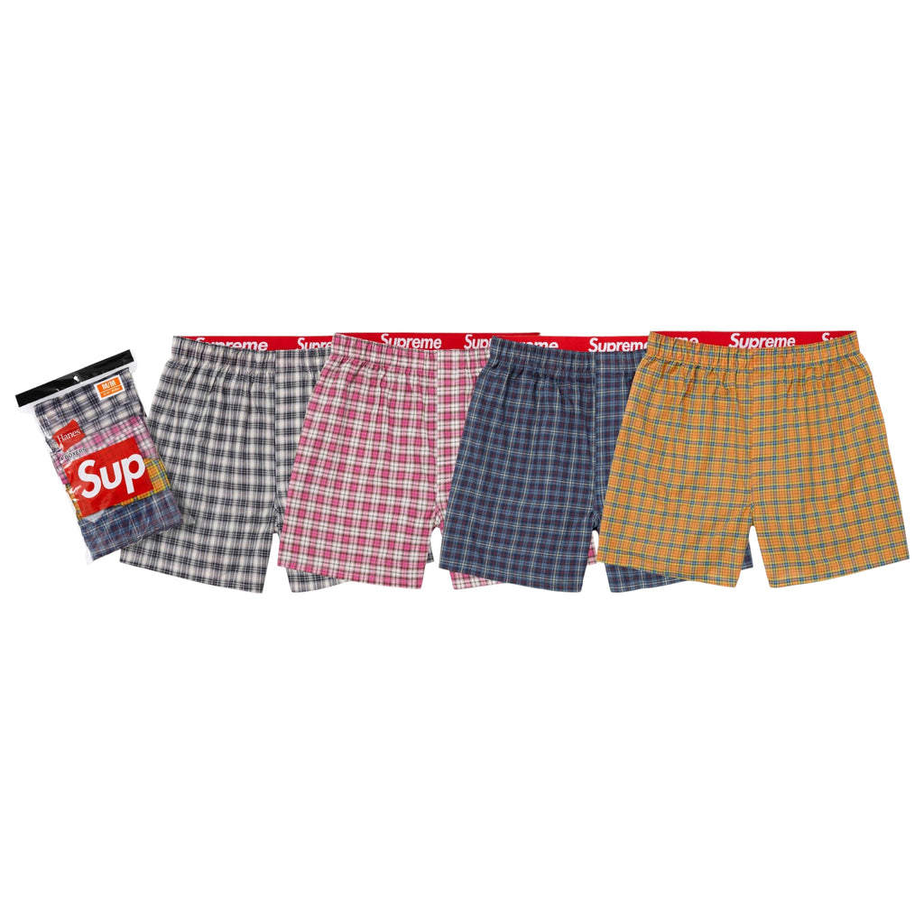 Supreme®/Hanes® Plaid Boxers (4 Pack)