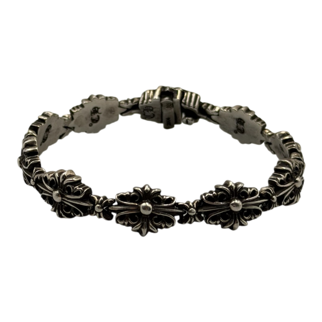 CHROME HEARTS Floral Cross Link Bracelet