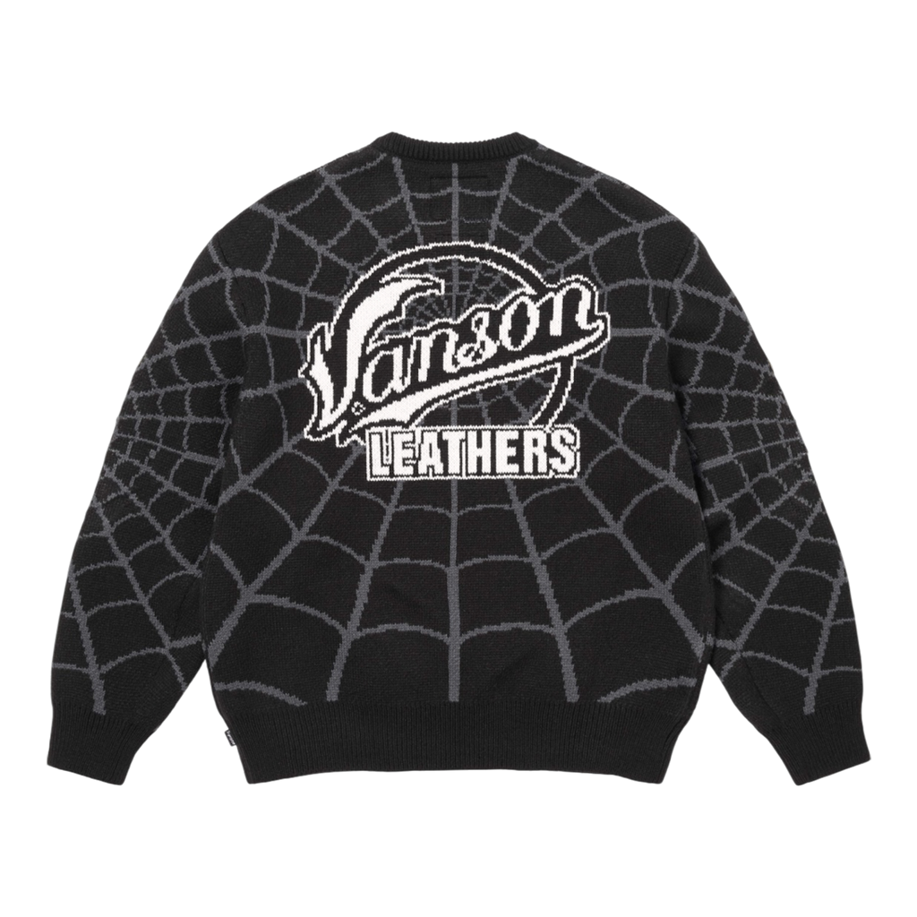 Supreme®/Vanson Leathers® Spider-Man Sweater (Black)