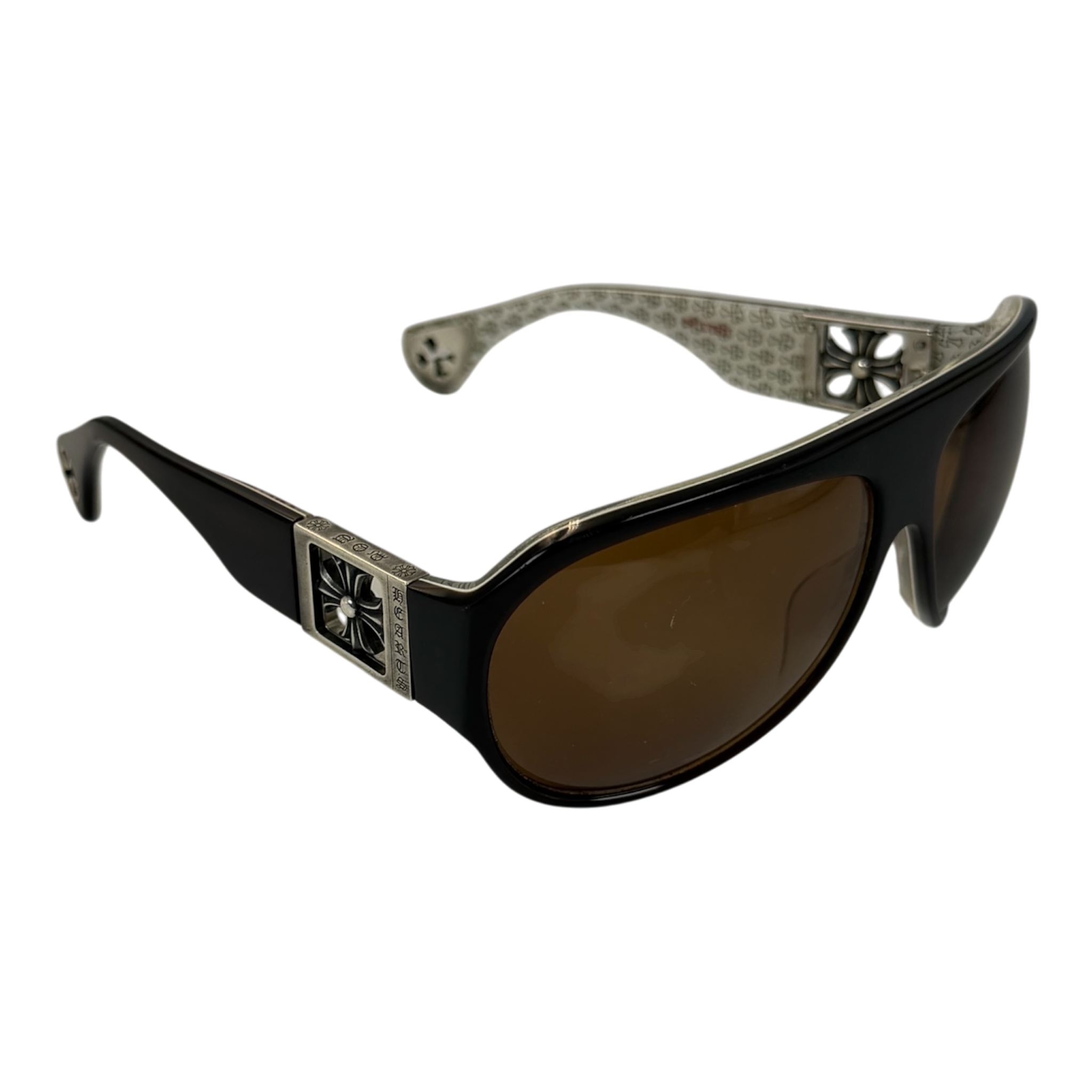 CHROME HEARTS Erected Rockstar Aviator Sunglasses