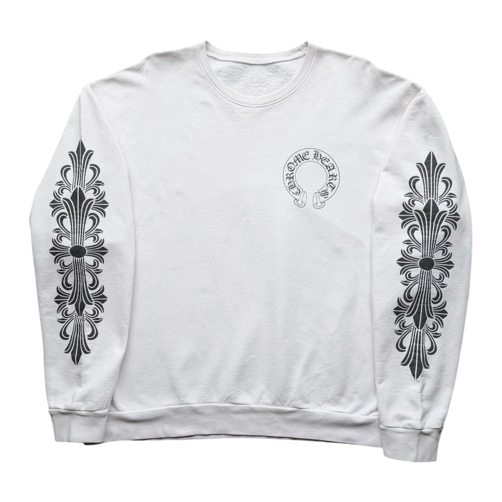 Chrome Hearts Floral Cross Crewneck