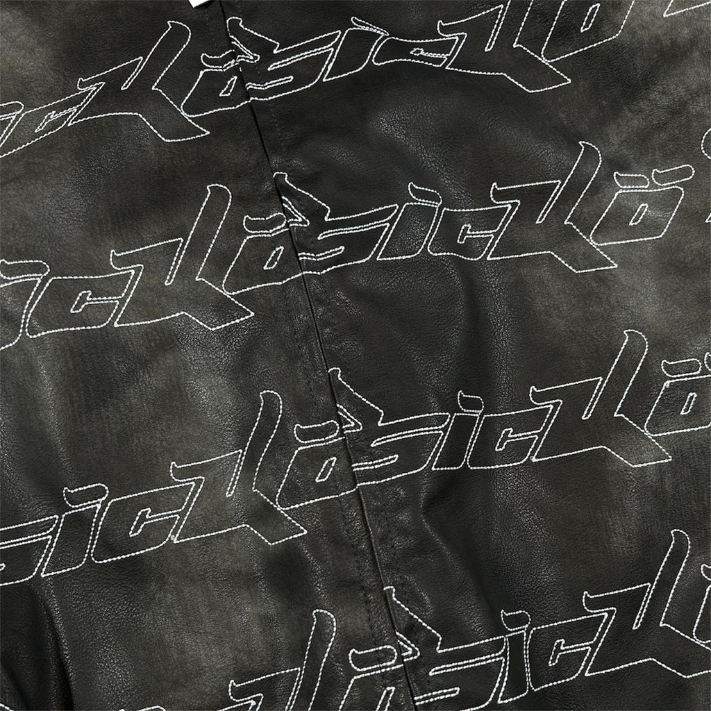 SÏCKO BORN FROM PAIN LEATHER BOMBER JACKET