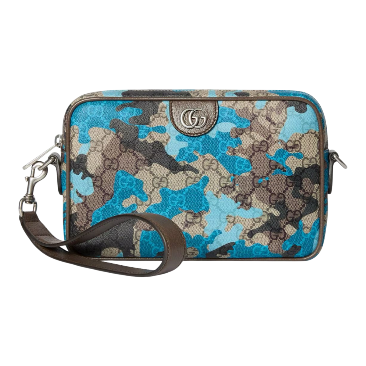 Gucci Crossbody Bag Brown Marbled GG Monogram Camouflage