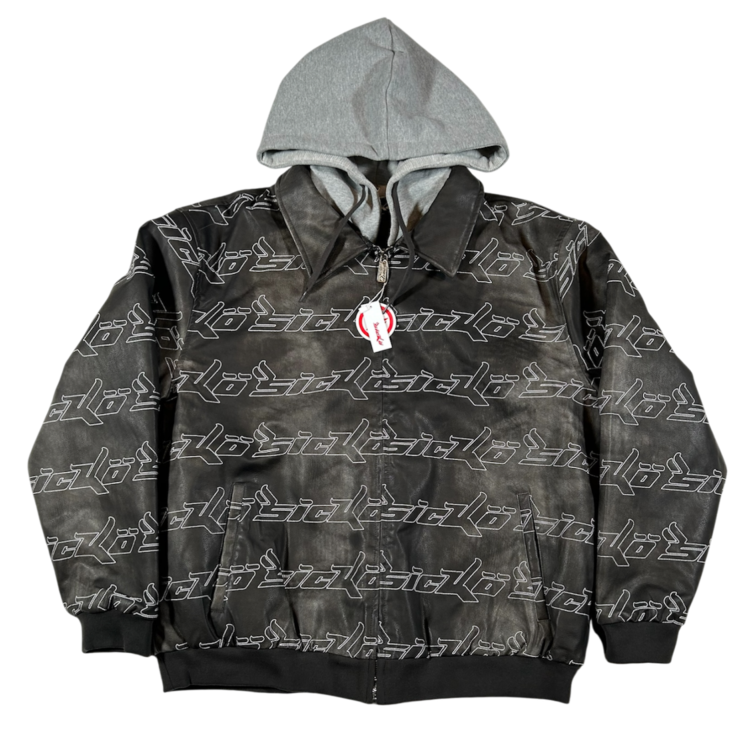 SÏCKO BORN FROM PAIN LEATHER BOMBER JACKET