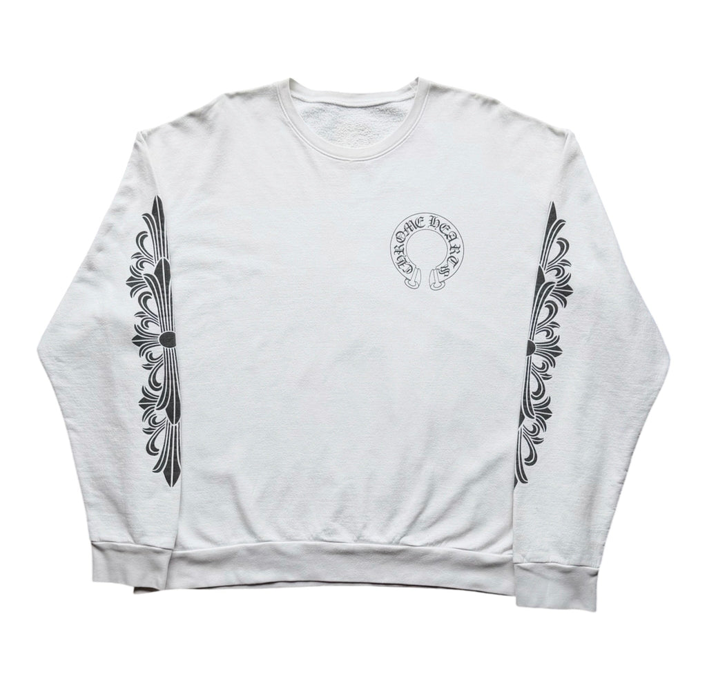 Chrome Hearts Floral Cross Crewneck