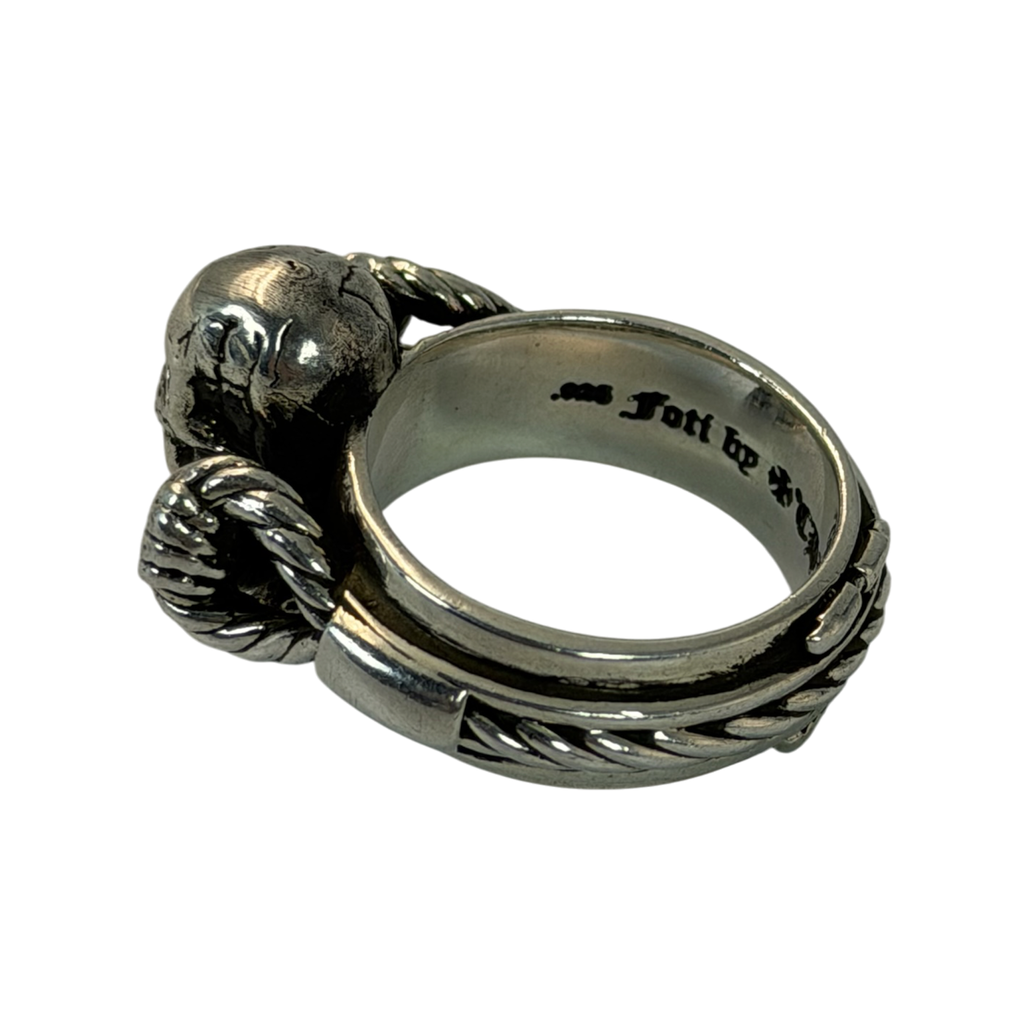 CHROME HEARTS Fotti Harris Teeter Cable Ring Size 8.5