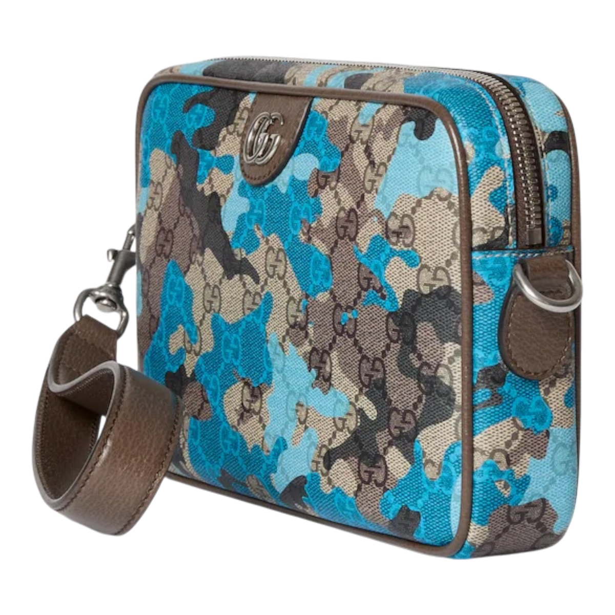 Gucci Crossbody Bag Brown Marbled GG Monogram Camouflage