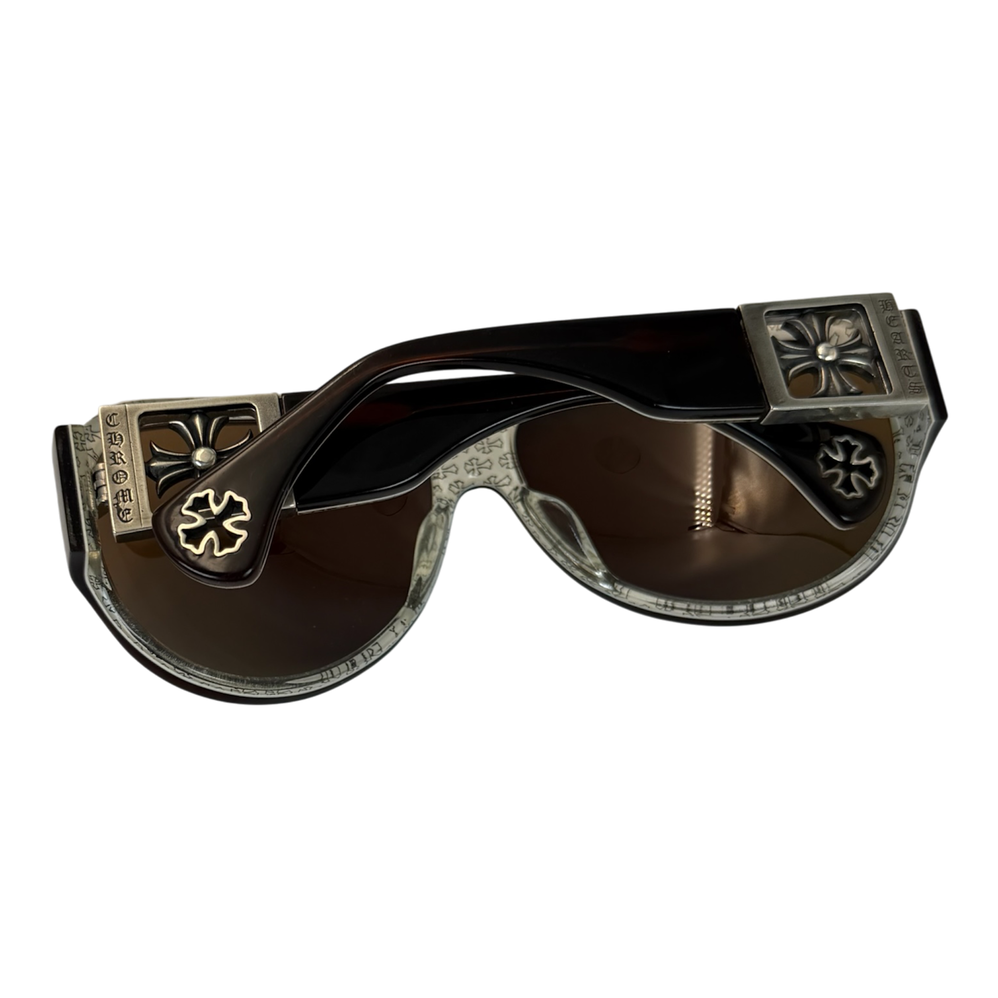 CHROME HEARTS Erected Rockstar Aviator Sunglasses