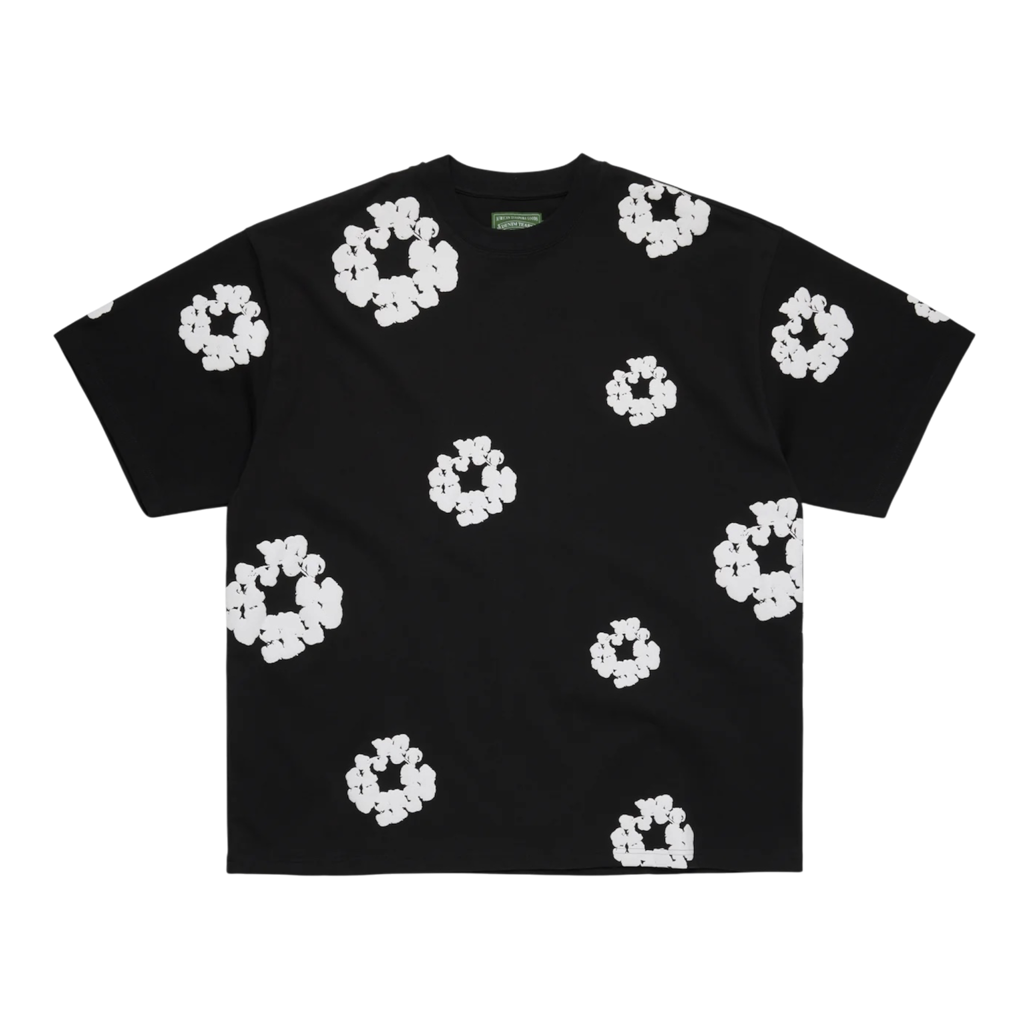 Denim Tears Cotton Wreath 2000s Tee Black