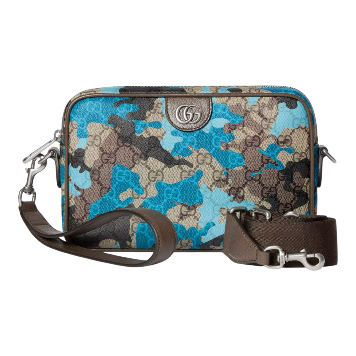 Gucci Crossbody Bag Brown Marbled GG Monogram Camouflage