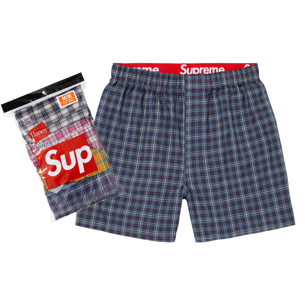 Supreme®/Hanes® Plaid Boxers (4 Pack)