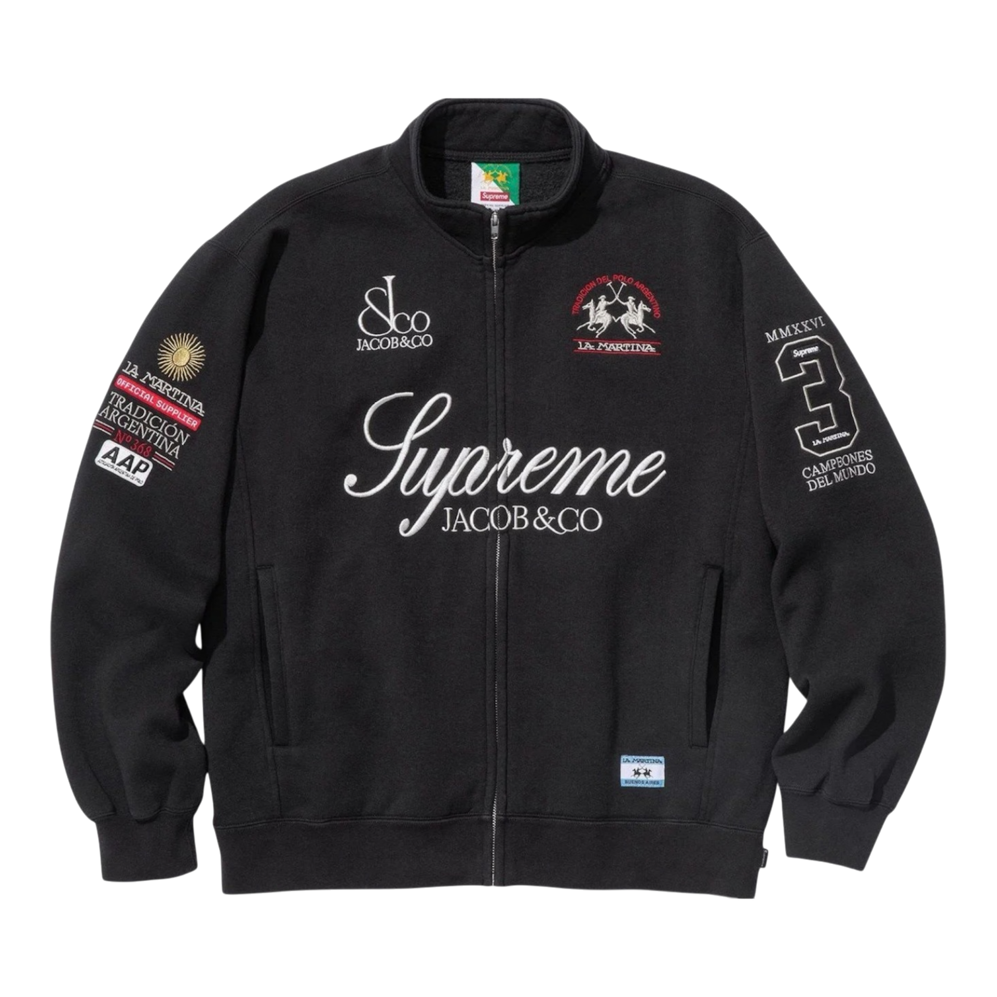 Supreme®/La Martina/Jacob & Co Zip Up Sweatshirt