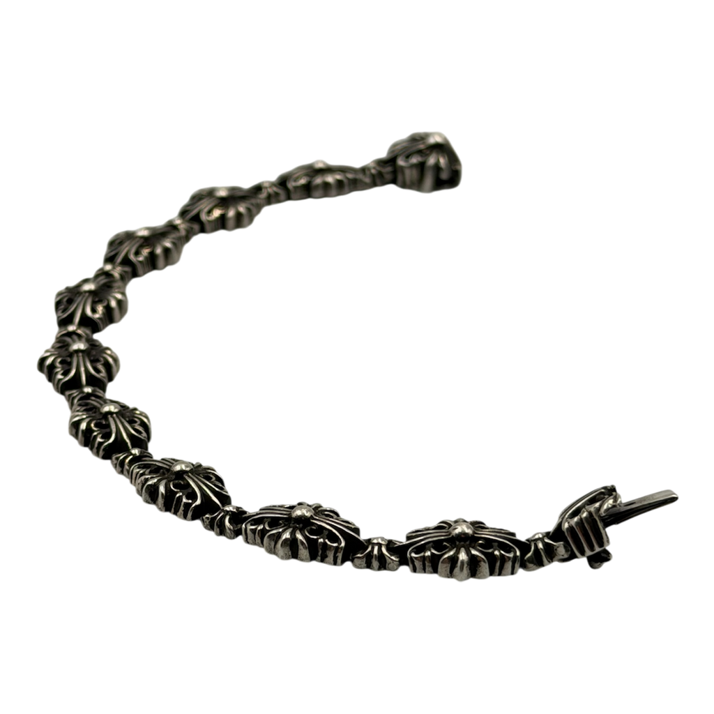 CHROME HEARTS Floral Cross Link Bracelet