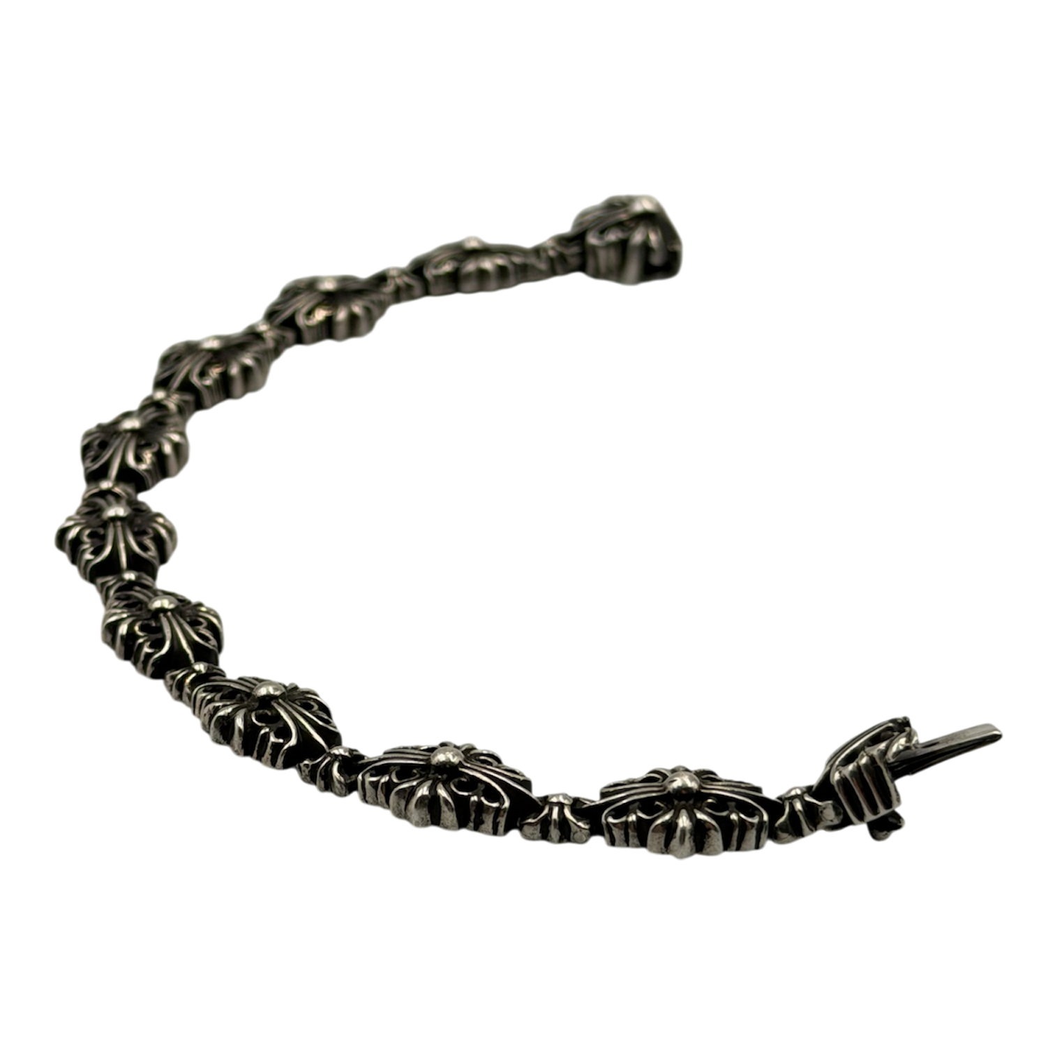 CHROME HEARTS Floral Cross Link Bracelet