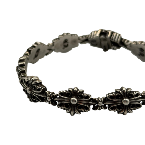 CHROME HEARTS Floral Cross Link Bracelet