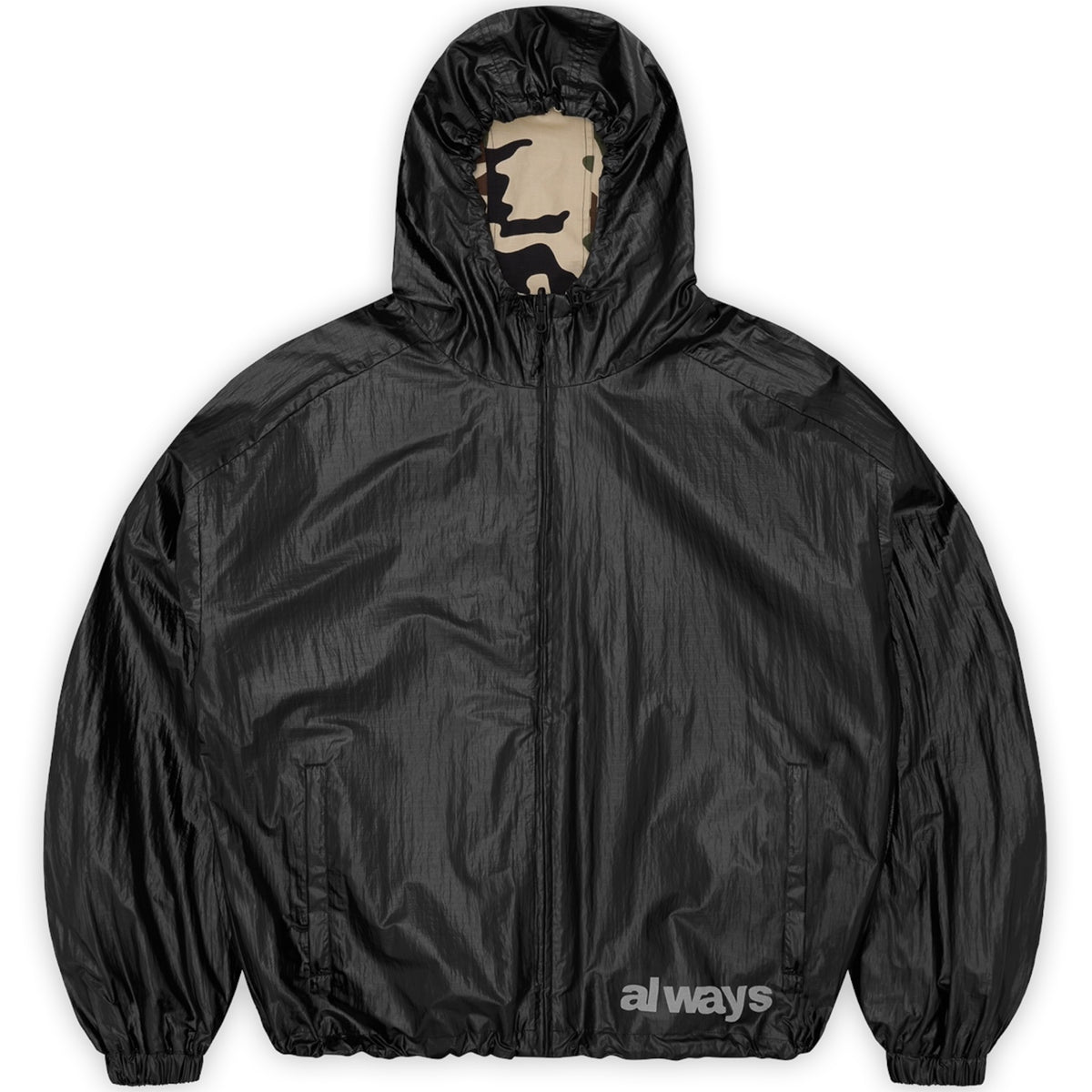 Corteiz Alweiz Reversible Jacket (Black/Camo)