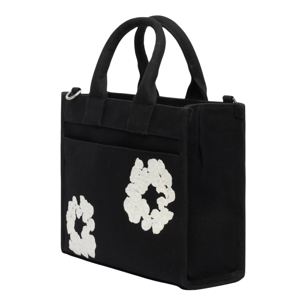 Denim Tears Cotton  Wreath Canvas Bag SMALL