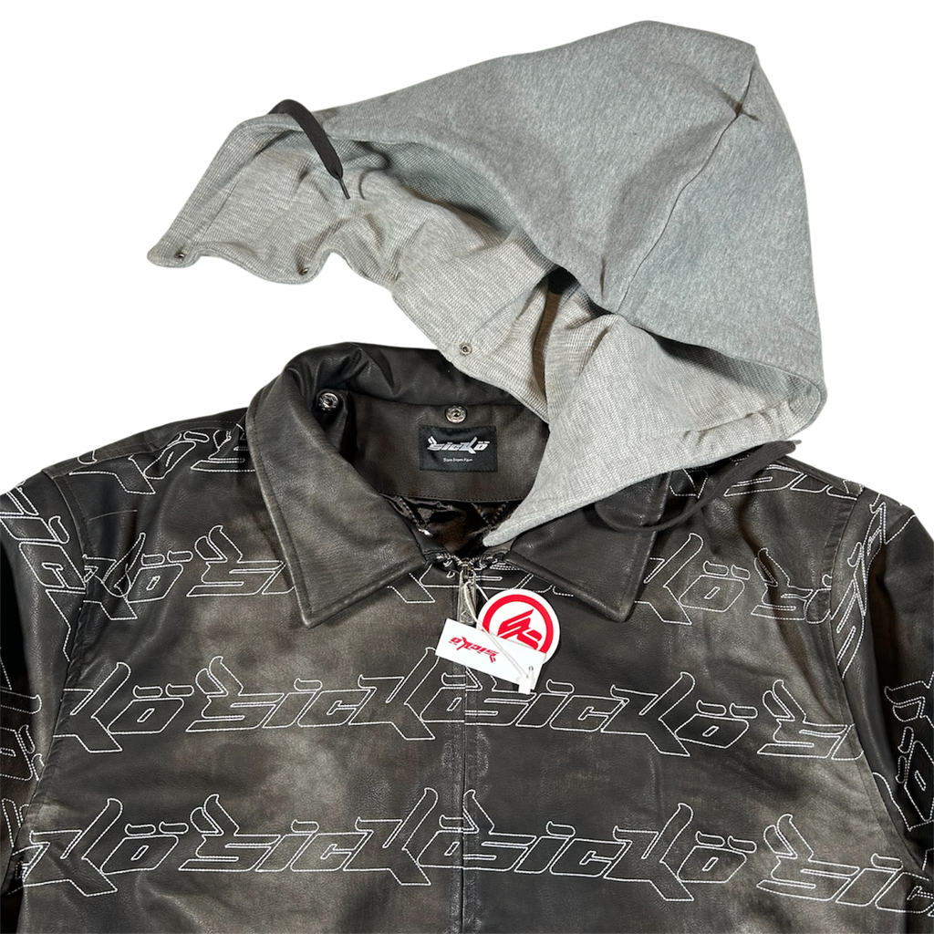SÏCKO BORN FROM PAIN LEATHER BOMBER JACKET