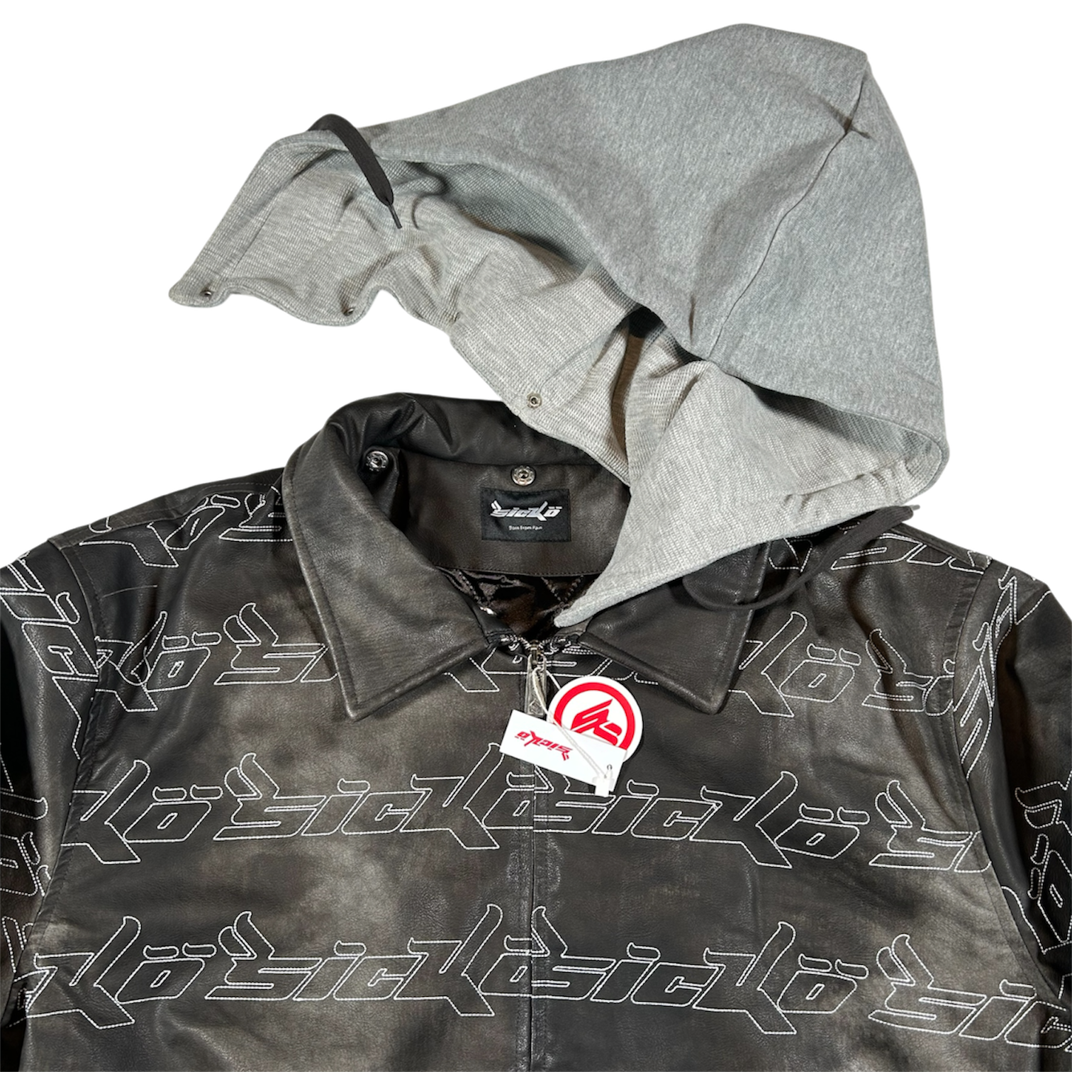 SÏCKO BORN FROM PAIN LEATHER BOMBER JACKET