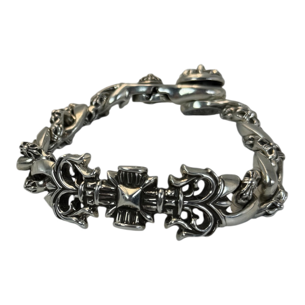 CHROME HEARTS Flame Lobster Clasp Cuban Bracelet