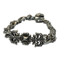 CHROME HEARTS Flame Lobster Clasp Cuban Bracelet