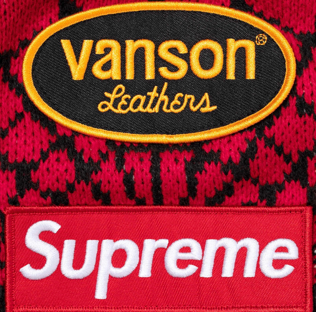 Supreme®/Vanson Leathers® Spider-Man Sweater (Red)