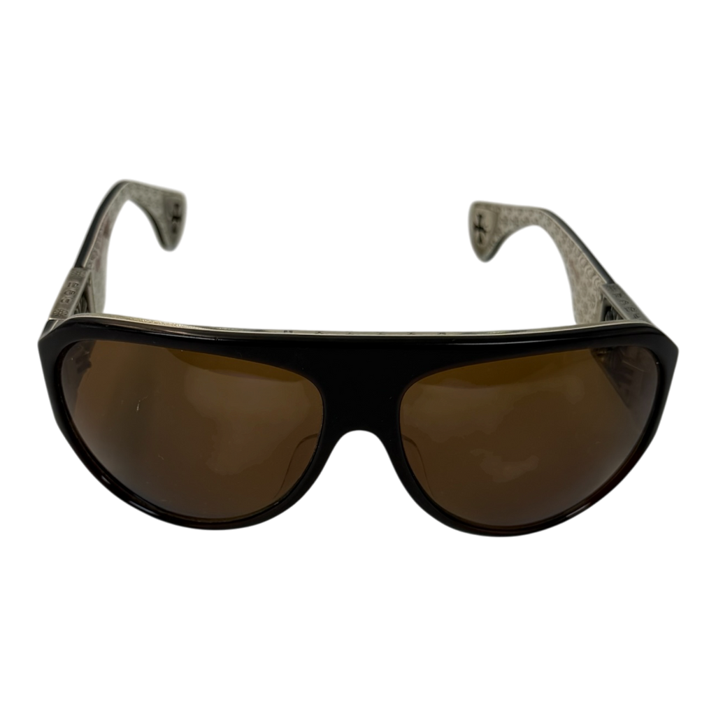 CHROME HEARTS Erected Rockstar Aviator Sunglasses