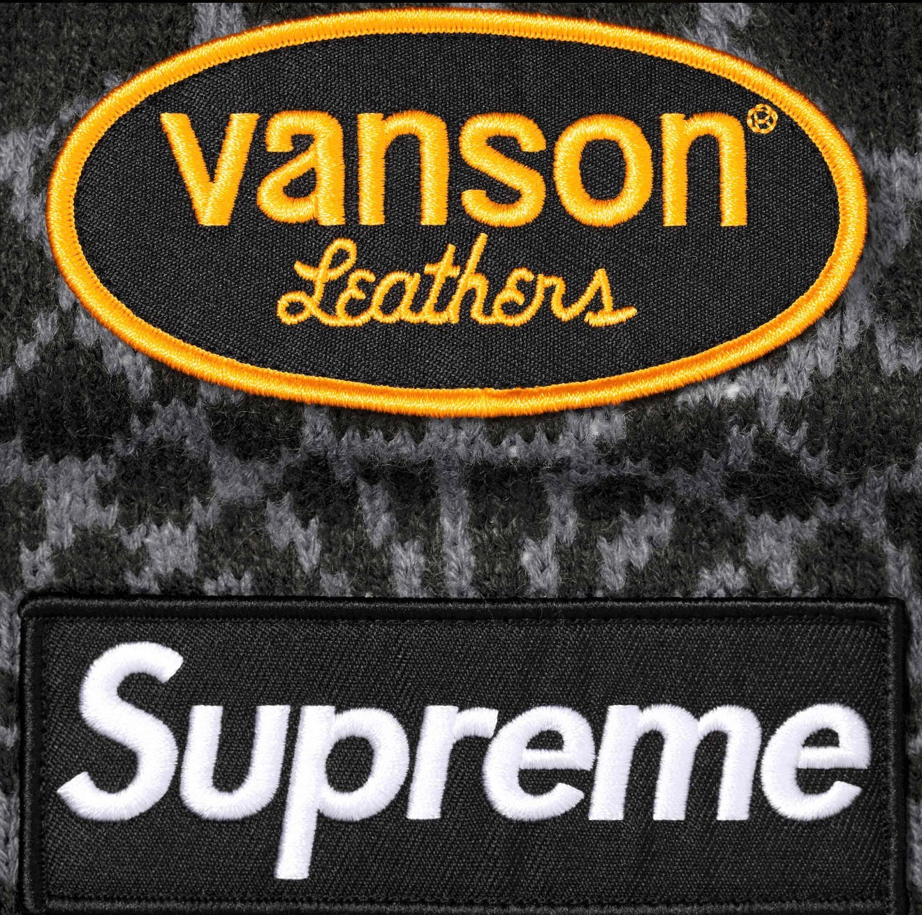 Supreme®/Vanson Leathers® Spider-Man Sweater (Black)