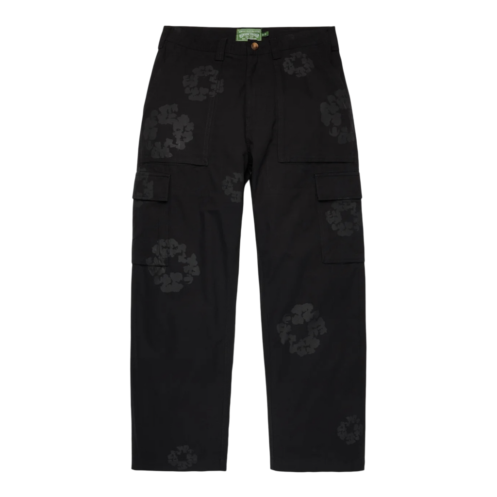 Denim Tears Mono Wreath Cargo Pant Black