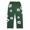DENIM TEARS COTTON WREATH BAGGY SWEATPANTS GREEN