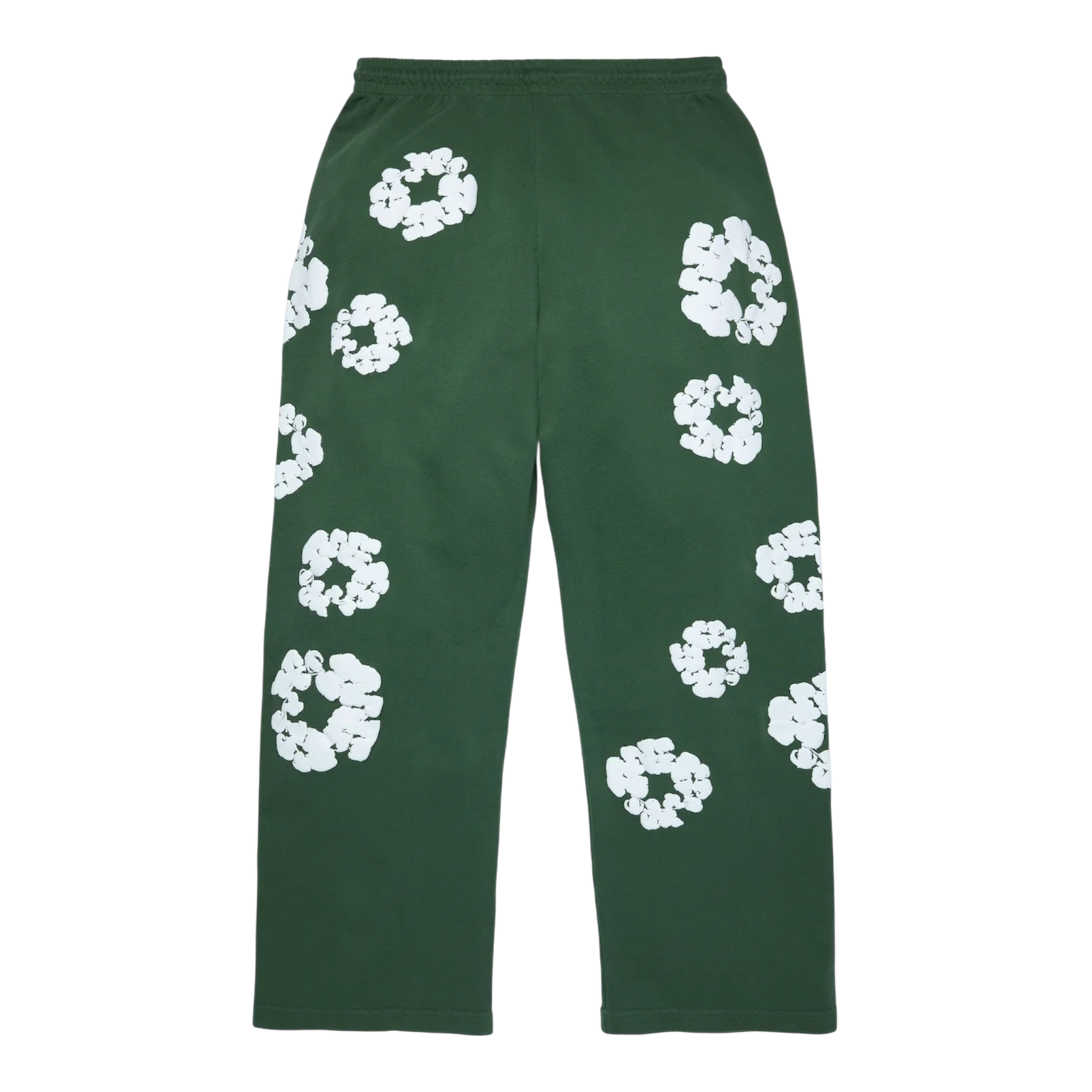 DENIM TEARS COTTON WREATH BAGGY SWEATPANTS GREEN