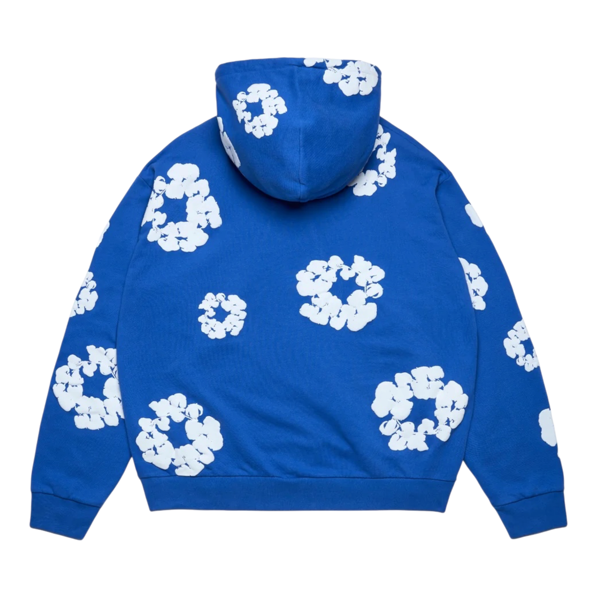 DENIM TEARS COTTON WREATH ZIP HOODIE BLUE