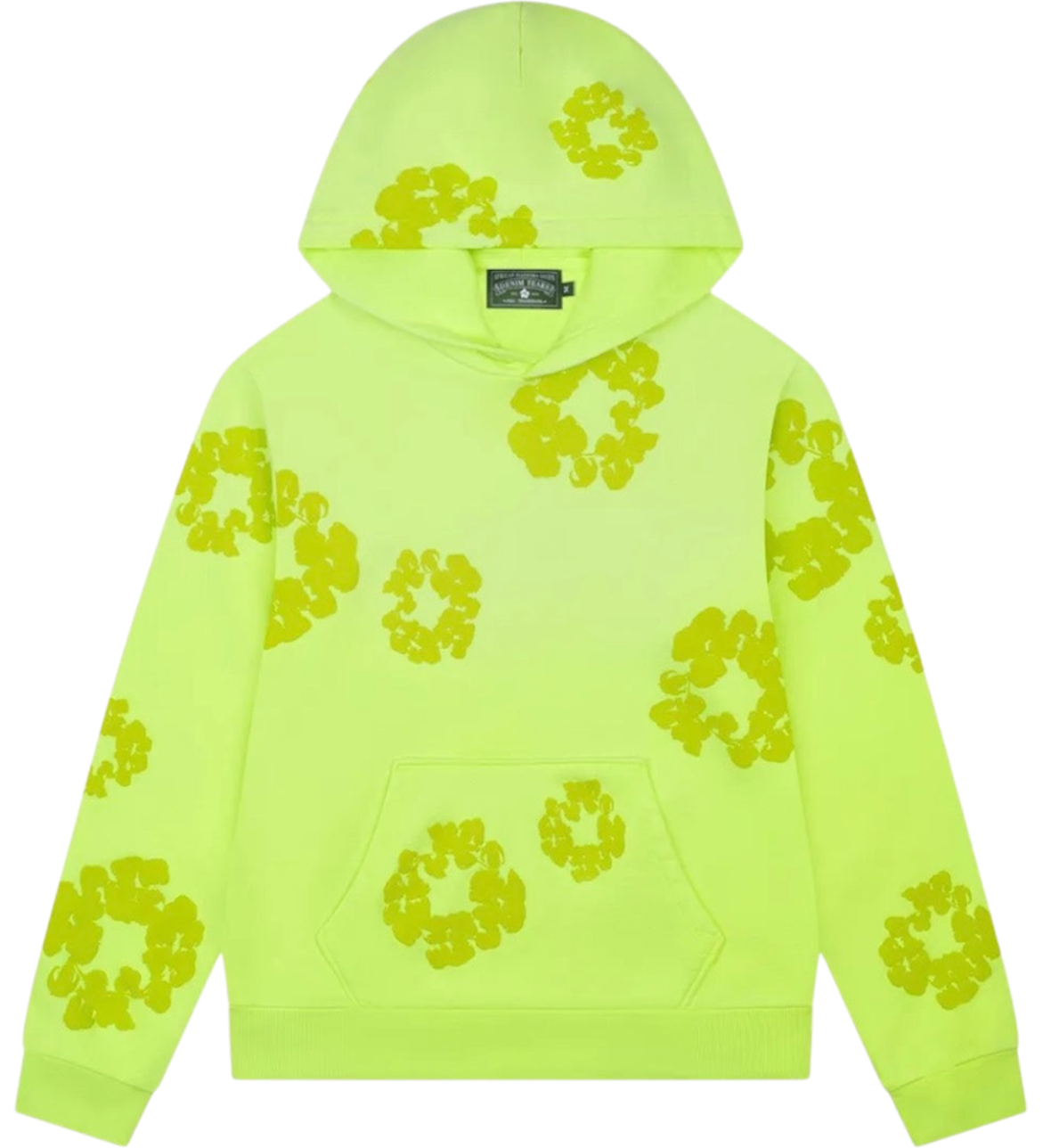 Denim Tears Hoodie Color Neon Mono Cotton Wreath