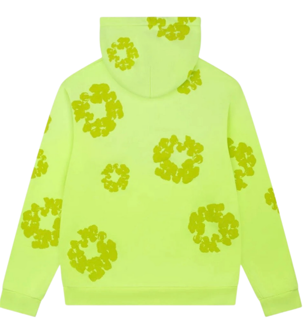 Denim Tears Hoodie Color Neon Mono Cotton Wreath