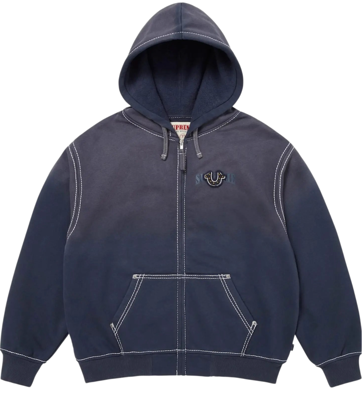 Supreme True Religion Zip Up Hooded Sweatshirt (FW25)