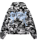 X KILL CROPPED HOODIE SNOW CAMO BABY BLUE