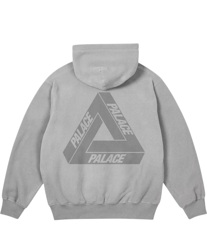 Palace Polartec Lazer Zip Hood Concrete Grey