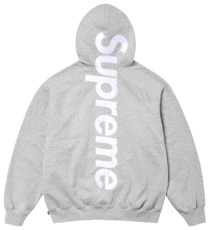 Supreme Satin Appliqué Hooded Sweatshirt