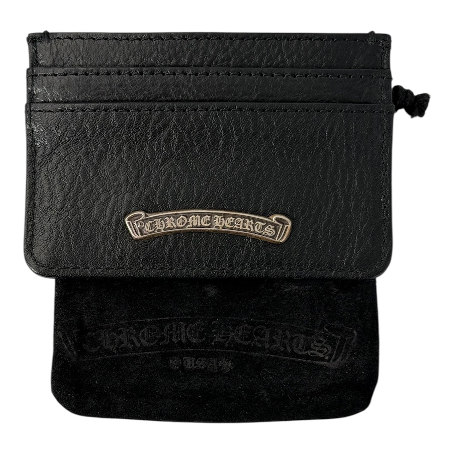 CHROME HEARTS Card Holder Scroll Embellished