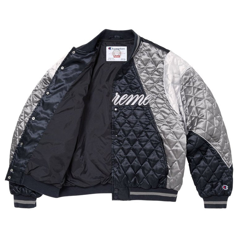 Supreme®/Champion® Quilted Satin Varsity Jacket