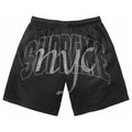 Rhinestone Mesh Short