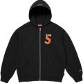 Devil S Logo Zip Up Hooded Sweatshirt (Black)