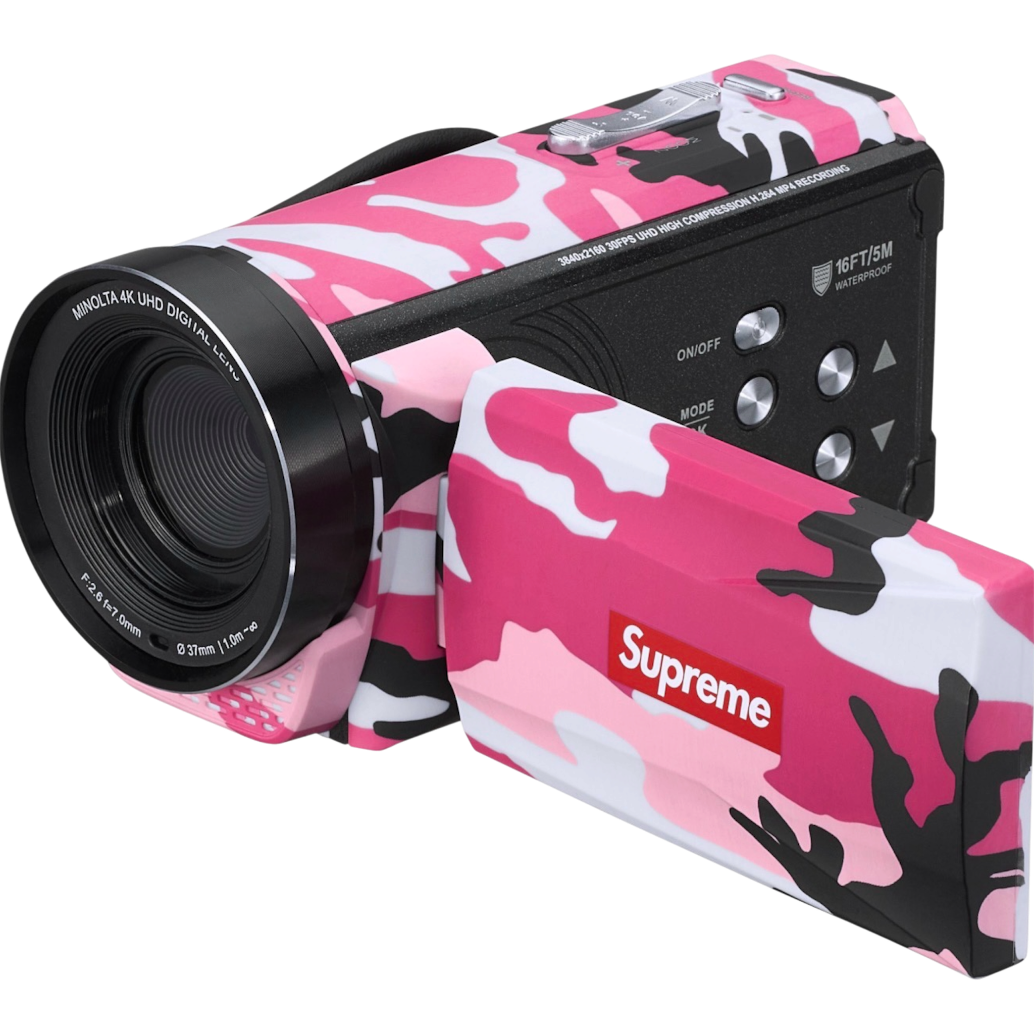 Supreme®/Minolta MN4K300WP Waterproof Camcorder (Pink Camo)