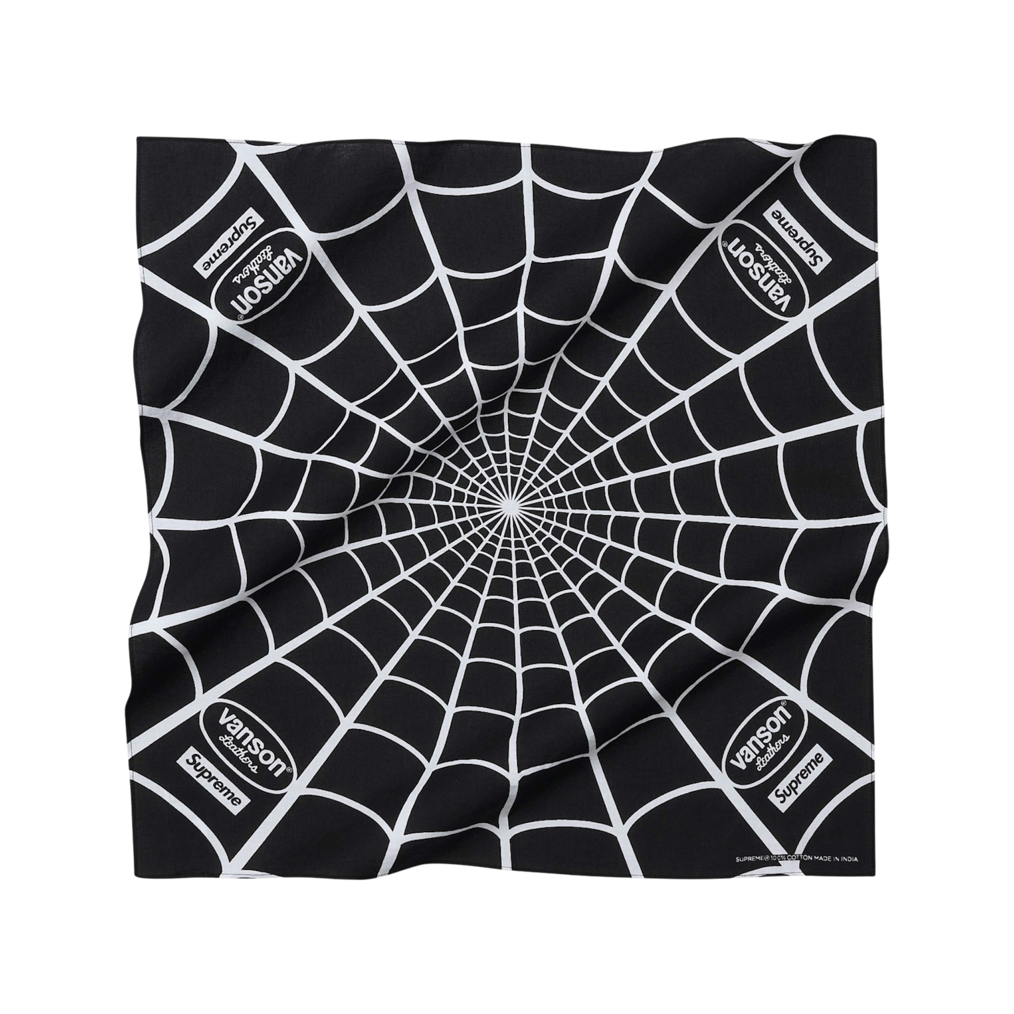 Supreme®/Vanson Leathers® Spider-Man Bandana (Black)